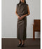 Gemma Dress - Brown/Taupe
